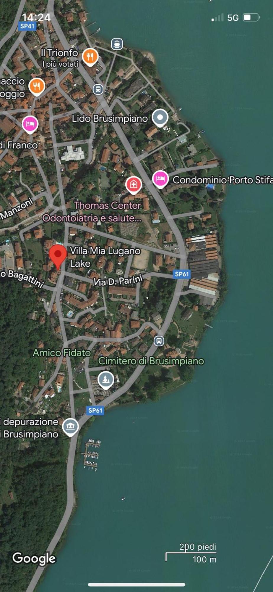 Villa Mia Lugano Lake Brusimpiano Buitenkant foto